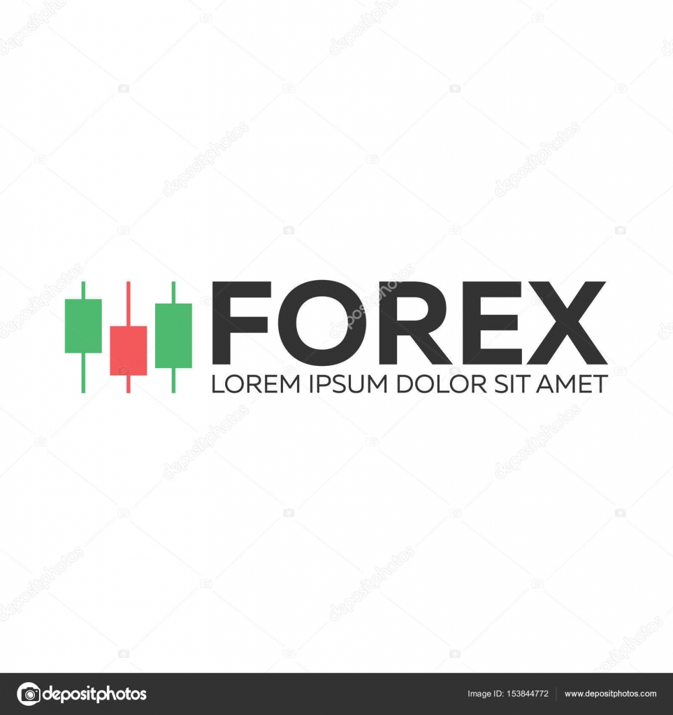 Logo Candlestick Chart Analyse Im Forex Borse Handel Stockvektor - 